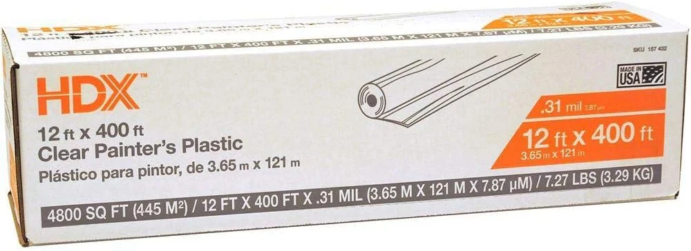 HDX 12-Foot by 400-Foot Painter's Plastic