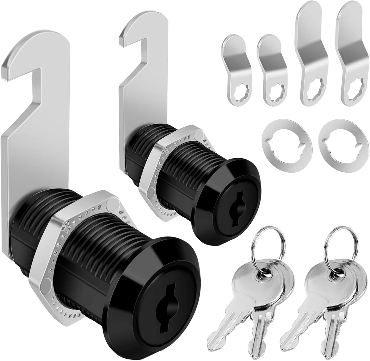 Pertinel Black Cabinet Cam Locks
