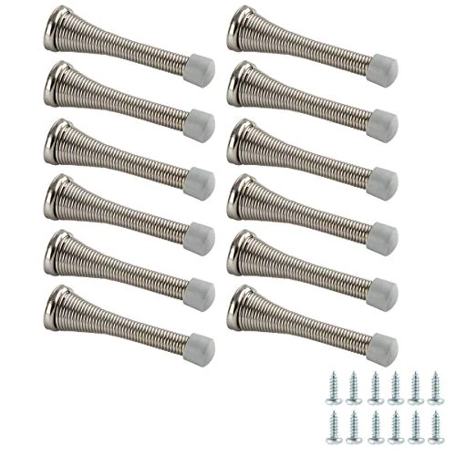 Amazon Basics Brushed-Nickel Door Stops