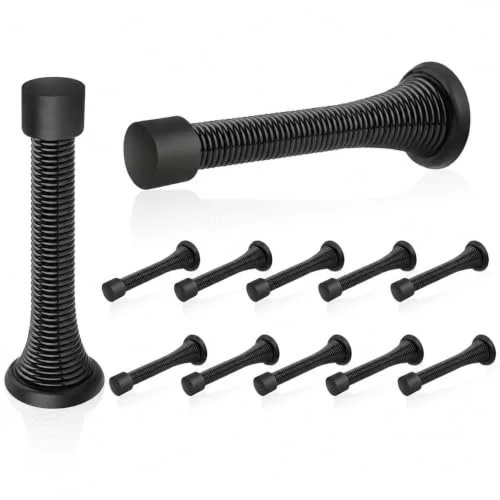 HOMOTEK Black Spring Door Stops