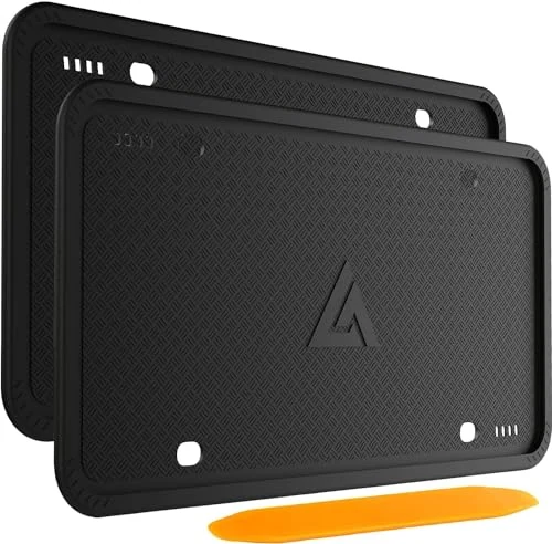 Silicone License Plate Frames in My Van Hardware