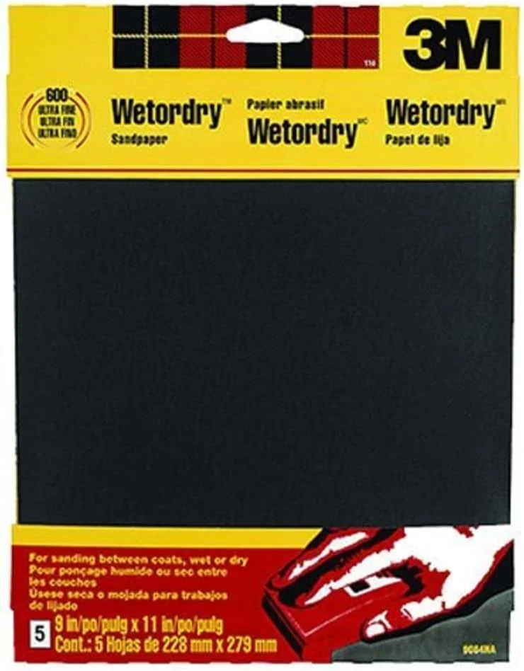 3M Wetordry 320-Grit Sandpaper