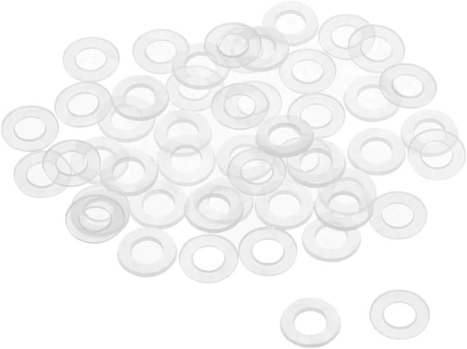 uxcell M5 Nylon Flat Washers