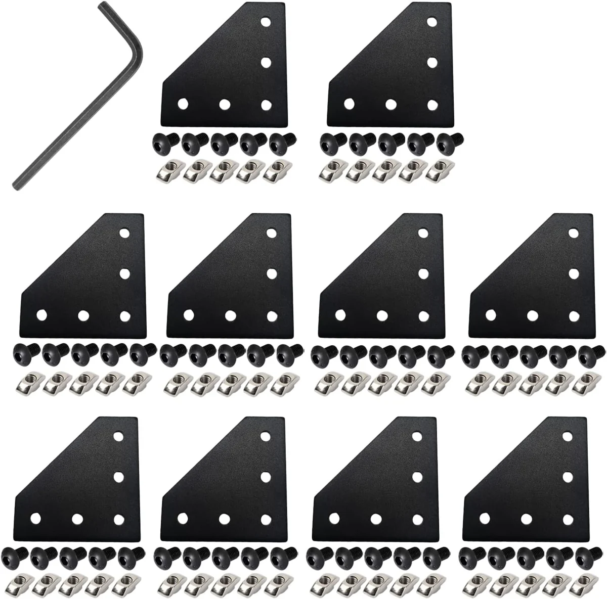 Five-Hole 2020 L-Bracket Plates