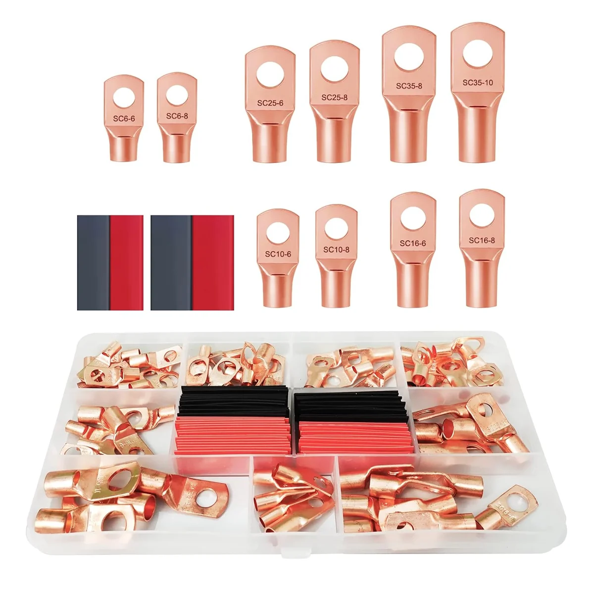 AKEOIL Cable Lug and Heat-Shrink Kit
