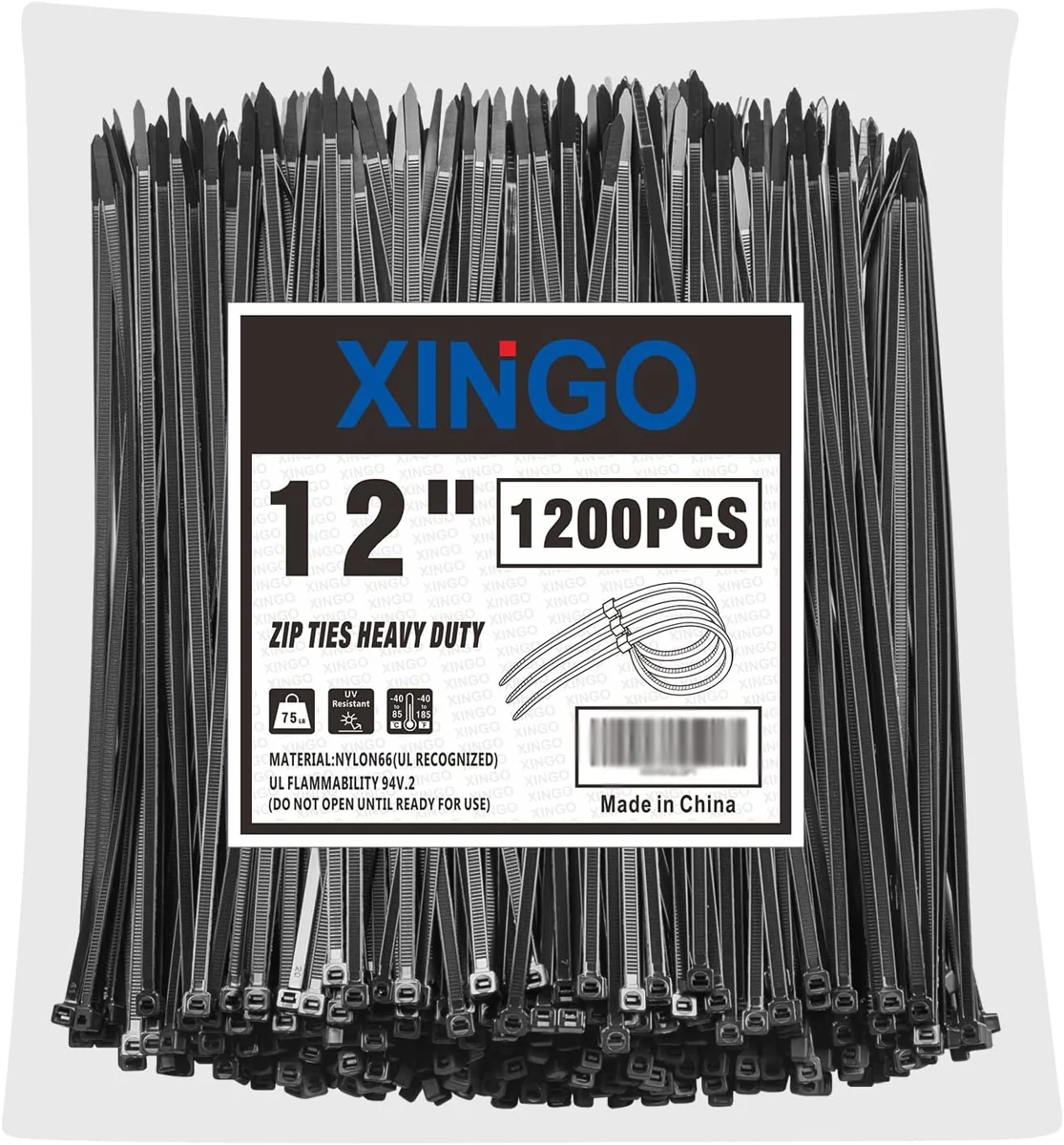 XINGO 12-Inch Cable Ties