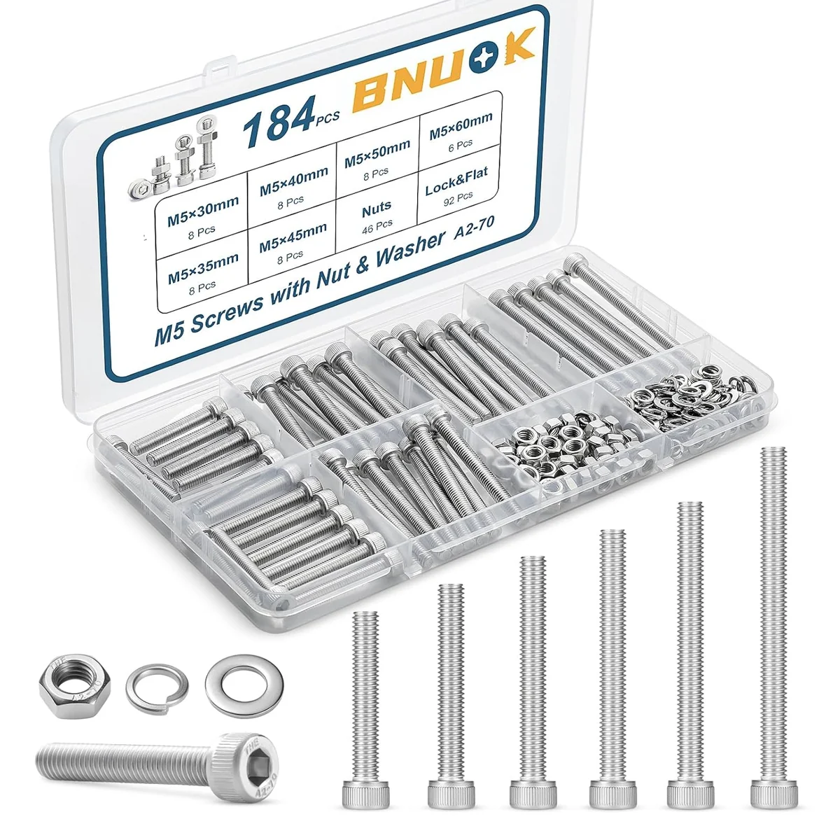 BNUOK M5 Screw Assortment