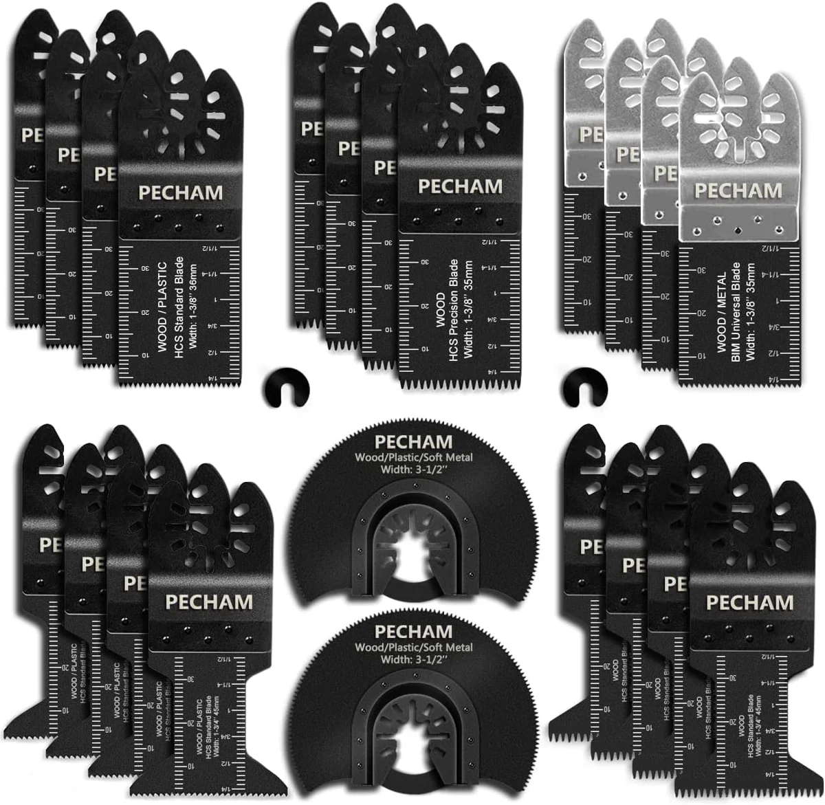 PECHAM Oscillating Blade Assortment