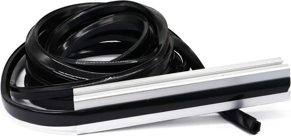 Black Extrusion Slot Cover Strip