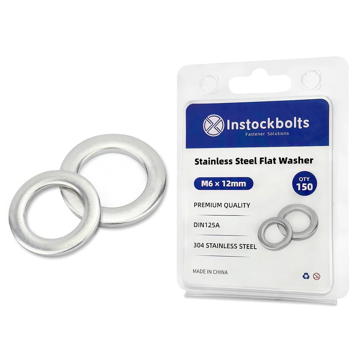 M6 Stainless Flat Washers