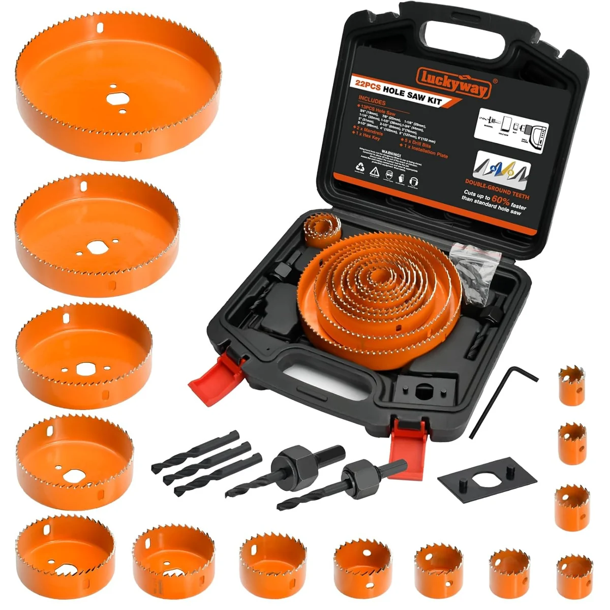 Luckyway Hole Saw Kit