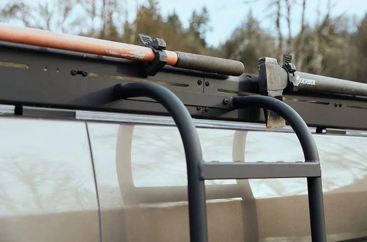 Ford Transit Flatline Low Pro Roof Rack - 148" High Roof Extended (Images, Dimensions) — reference image