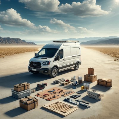 Illustration accompanying Creative Solutions for Working on Your Camper Van Without a Garage