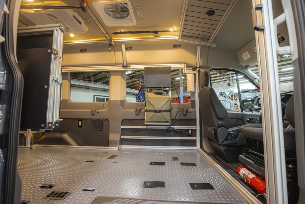 Aluminum Extrusion Interior Framing for Camper Van Examples — reference image