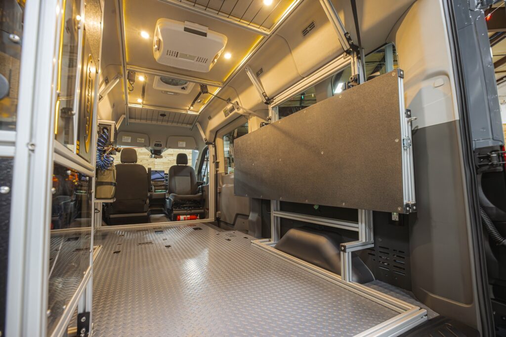 Aluminum Extrusion Interior Framing for Camper Van Examples — reference image