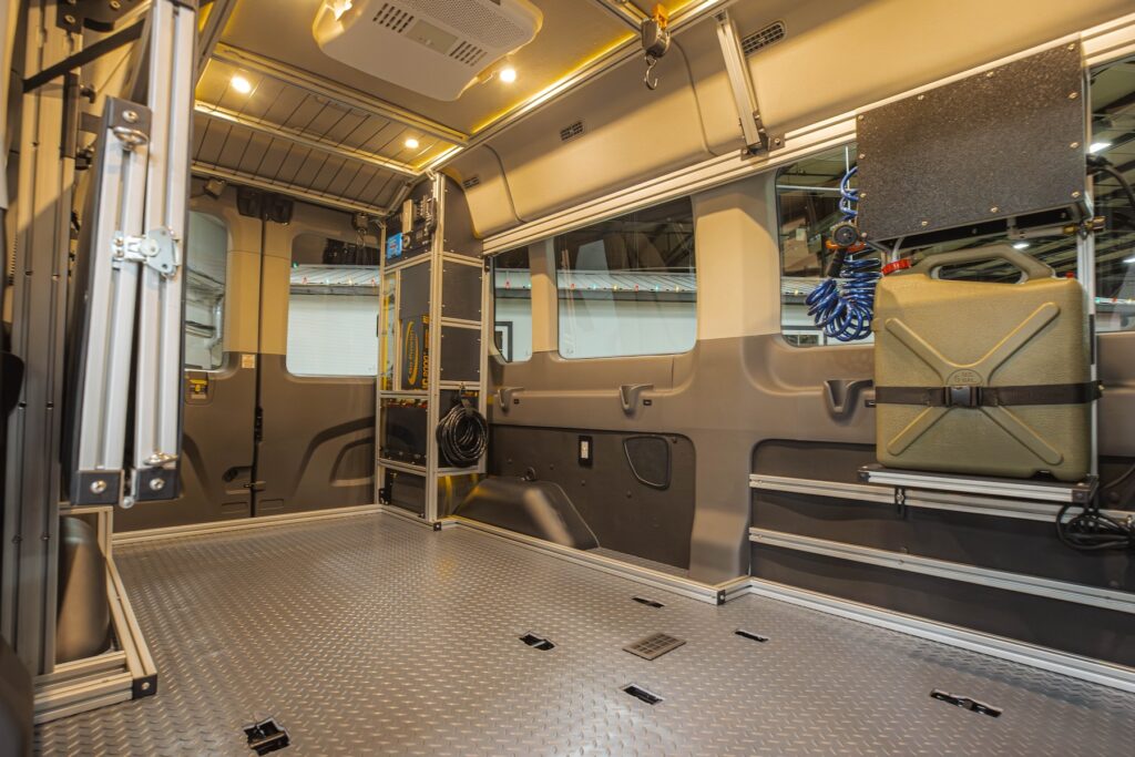 Aluminum Extrusion Interior Framing for Camper Van Examples — reference image