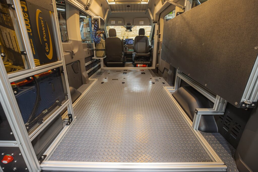 Aluminum Extrusion Interior Framing for Camper Van Examples — reference image