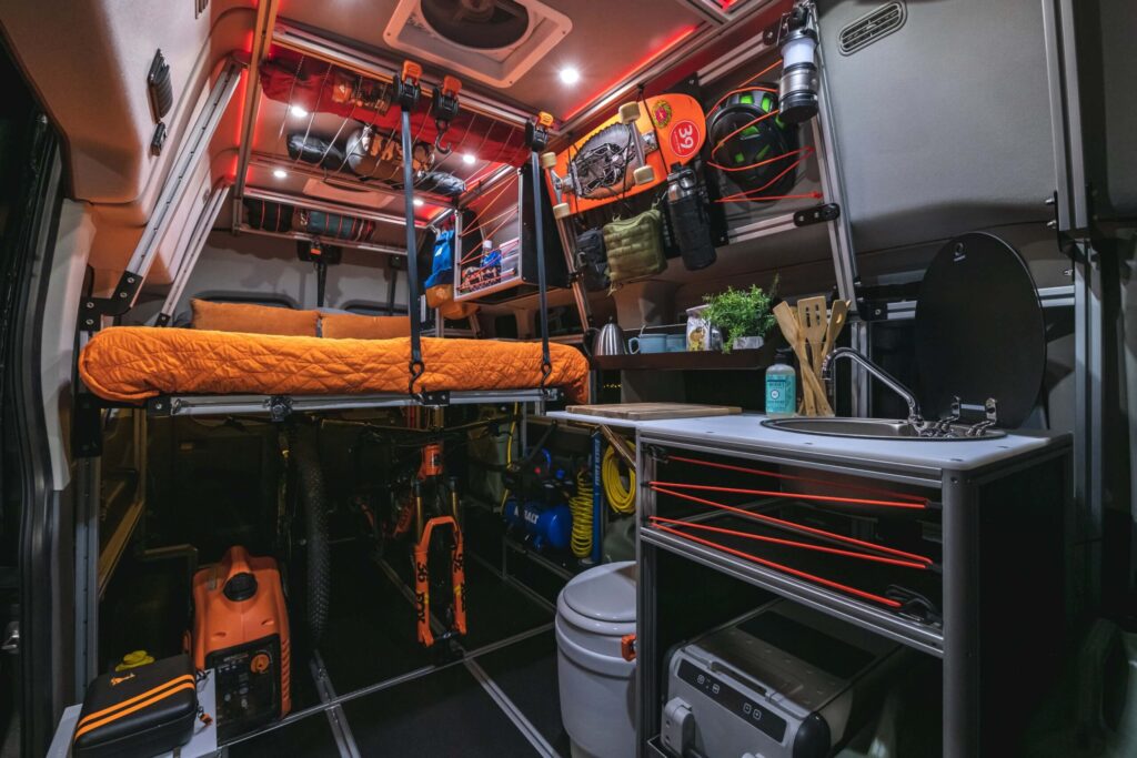 Aluminum Extrusion Interior Framing for Camper Van Examples — reference image