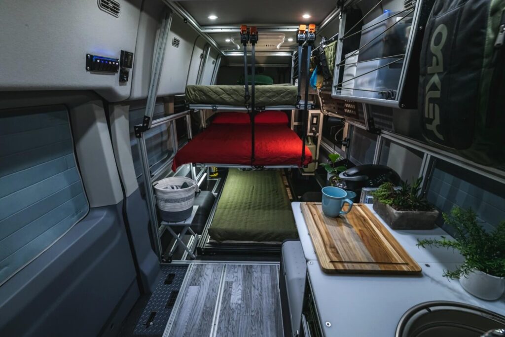 Aluminum Extrusion Interior Framing for Camper Van Examples — reference image