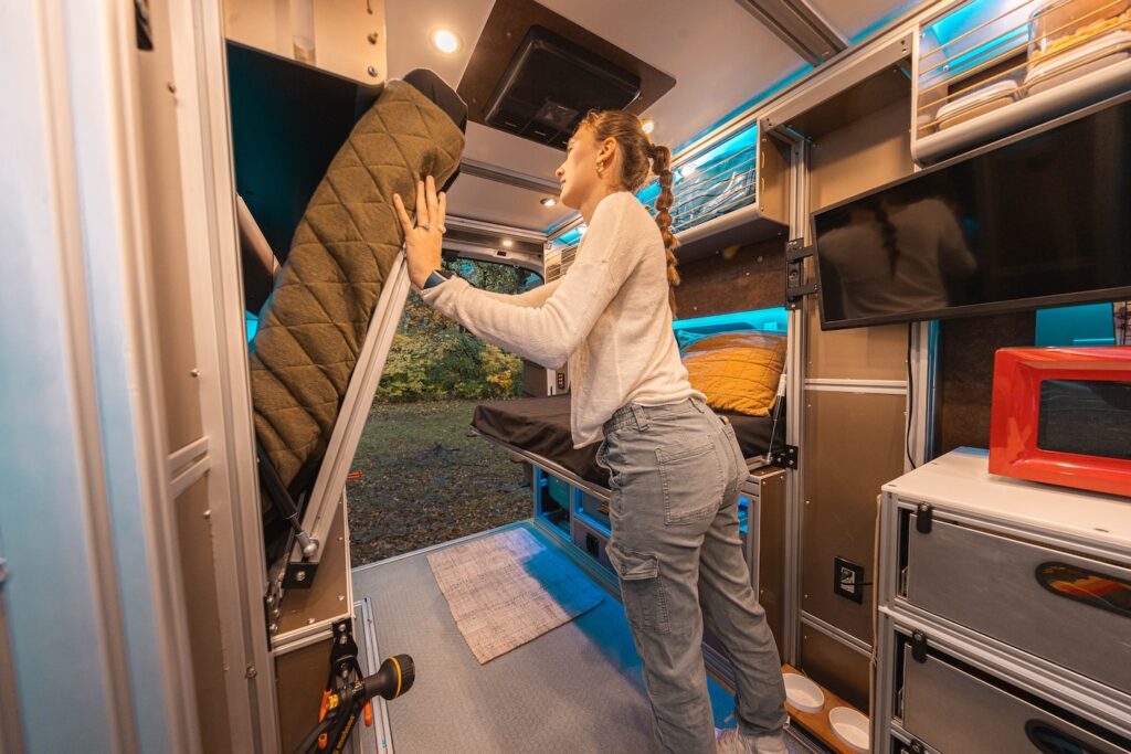 Aluminum Extrusion Interior Framing for Camper Van Examples — reference image