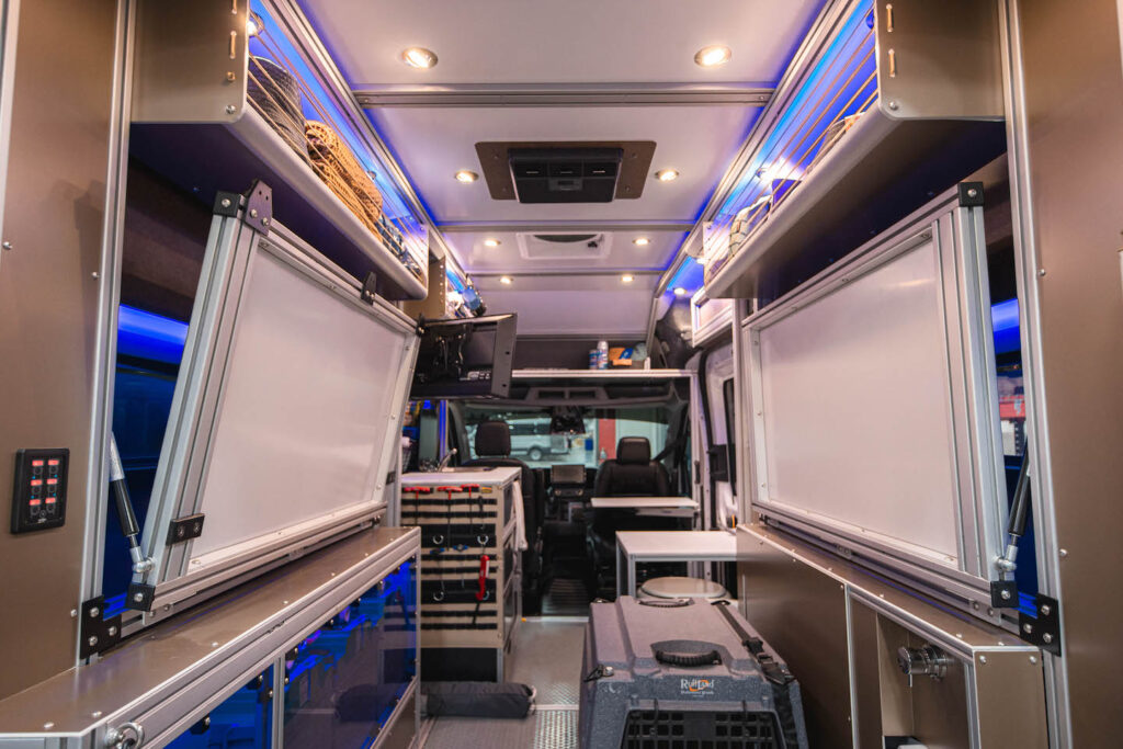 Aluminum Extrusion Interior Framing for Camper Van Examples — reference image