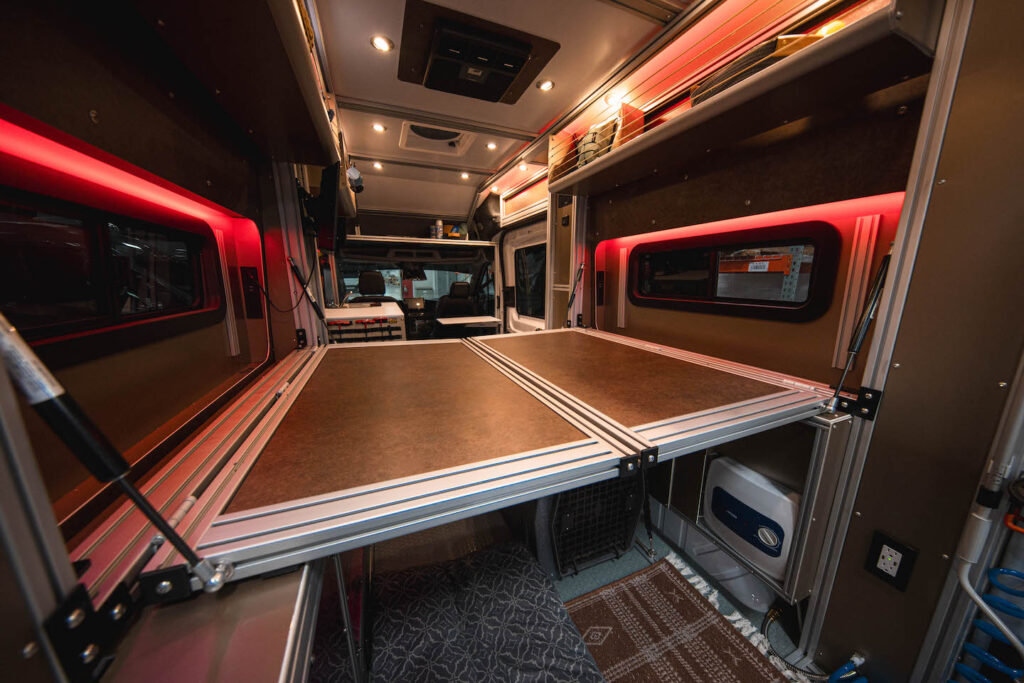 Aluminum Extrusion Interior Framing for Camper Van Examples — reference image
