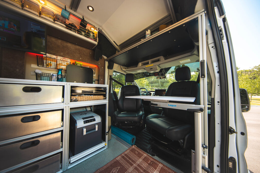Aluminum Extrusion Interior Framing for Camper Van Examples — reference image