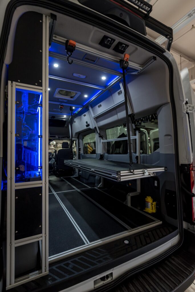 Aluminum Extrusion Interior Framing for Camper Van Examples — reference image