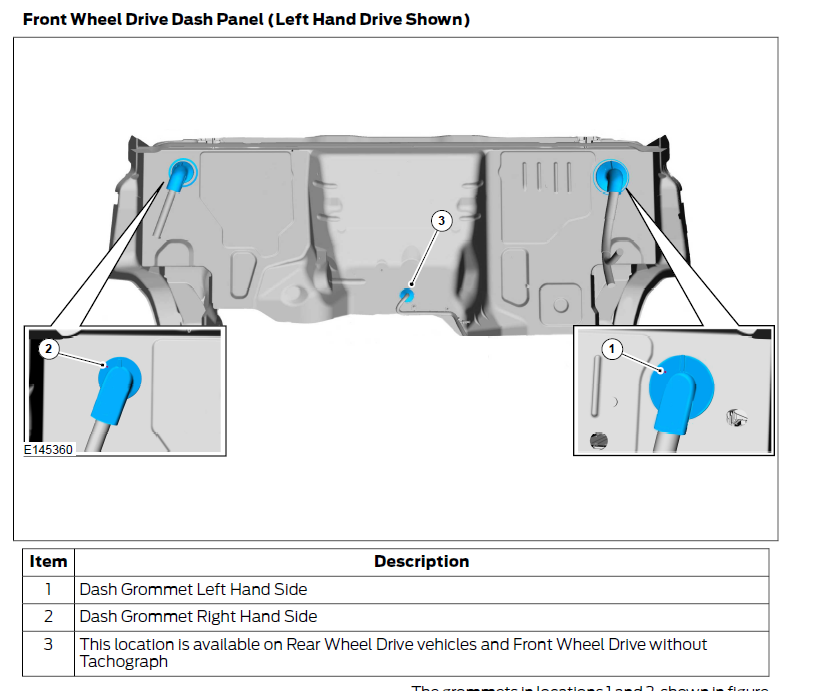 Running Wires From Front of Van Into Cargo Area on Ford Transit — reference image
