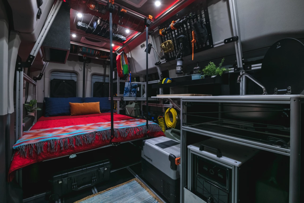 Aluminum Extrusion Interior Framing for Camper Van Examples — reference image