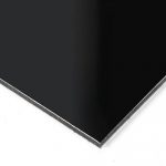 Falken Design Aluminum Composite Panel Black, 12"x 36", 1/8" Thick