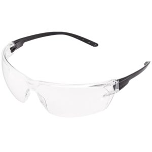 Amazon Basics Safety Glasses (Clear/Black), Anti-Fog, 12-pack (Previously AmazonCommercial brand)
