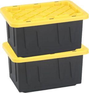 Homz 15-Gallon Durabilt Plastic Storage Container
