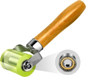 LUMITECO Bearings Equipped Automotive Car Audio Sound Deadening Application Wheel Roller, Heat Abatement Mat Wallpaper Application PU Smoothing Tool Seam Roller