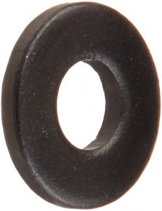 Small Parts 08WSAEBPK Steel Flat Washer, Black Oxide Finish, ASME B18.22.1, No. 8 Screw Size, 3/16" ID, 7/16" OD, 0.049" Thick (Pack of 100)