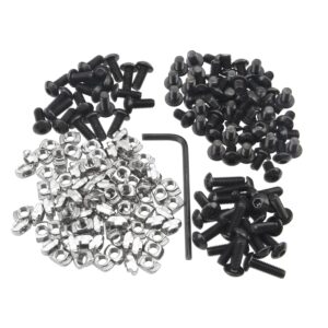 180Pcs M5 T-Nuts Screws Assortment Kit