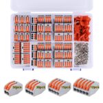 115 Pcs Lever Wire Connectors Nuts Kit