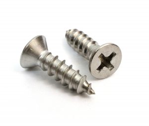 Bolt Dropper #6 x 1/2'' Stainless Flat Head Phillips Wood Screw (100 Pack), 18-8 (304) Stainless Steel Screws by Bolt Dropper