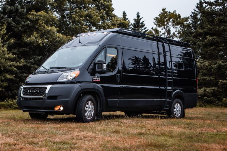 ram promaster converted into a camper van