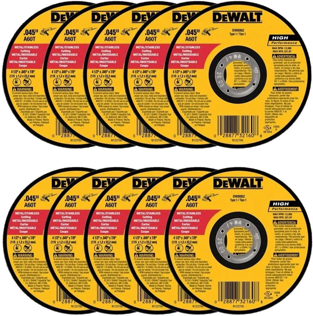 DEWALT DW8062 Metal Cut-Off Wheels