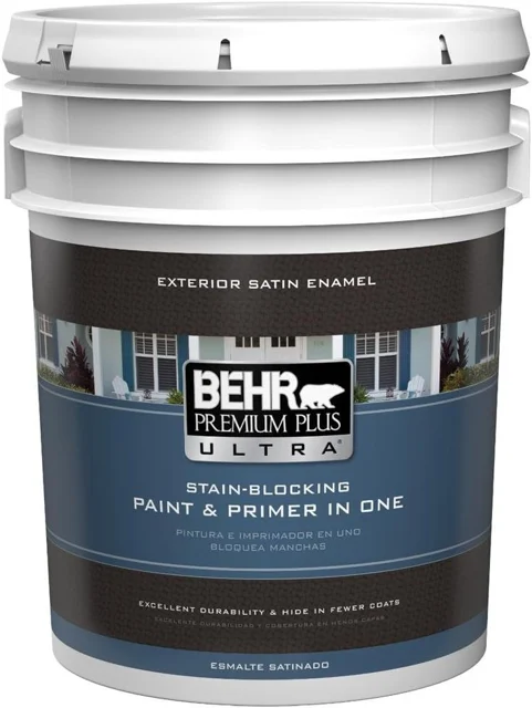 BEHR Ultra Pure White Satin Exterior Paint