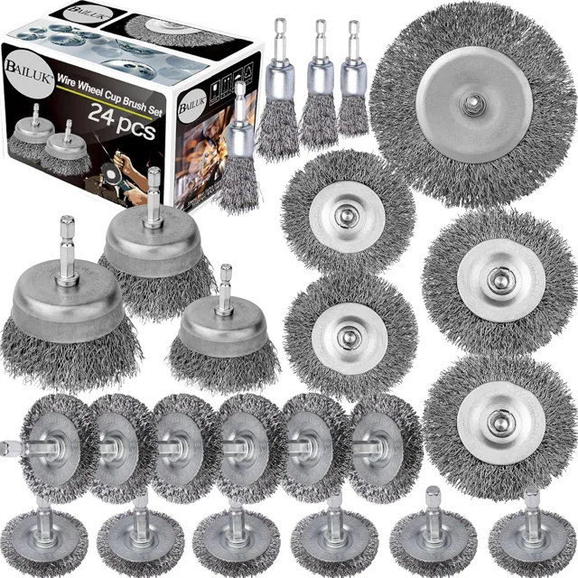 BAILUK Wire Wheel & Cup Brushes